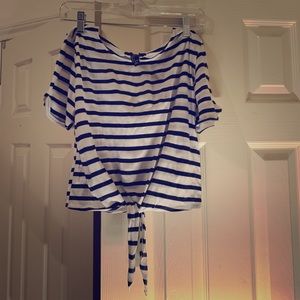 💥Girls’ Forever 21 Tie Front Striped Top